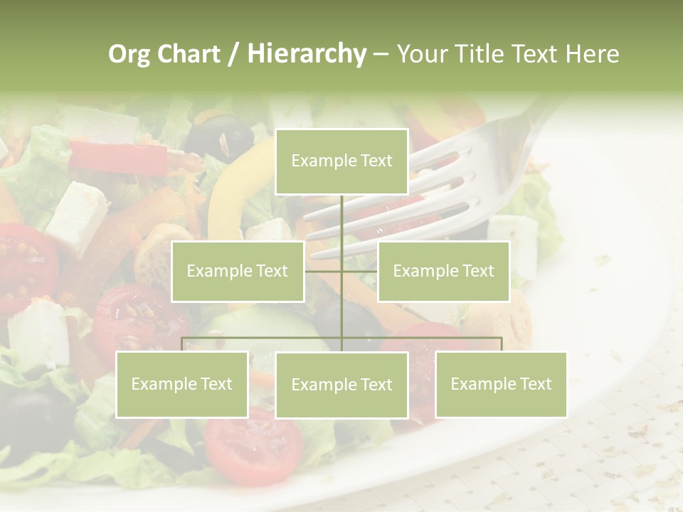 White Eating Lunch PowerPoint Template
