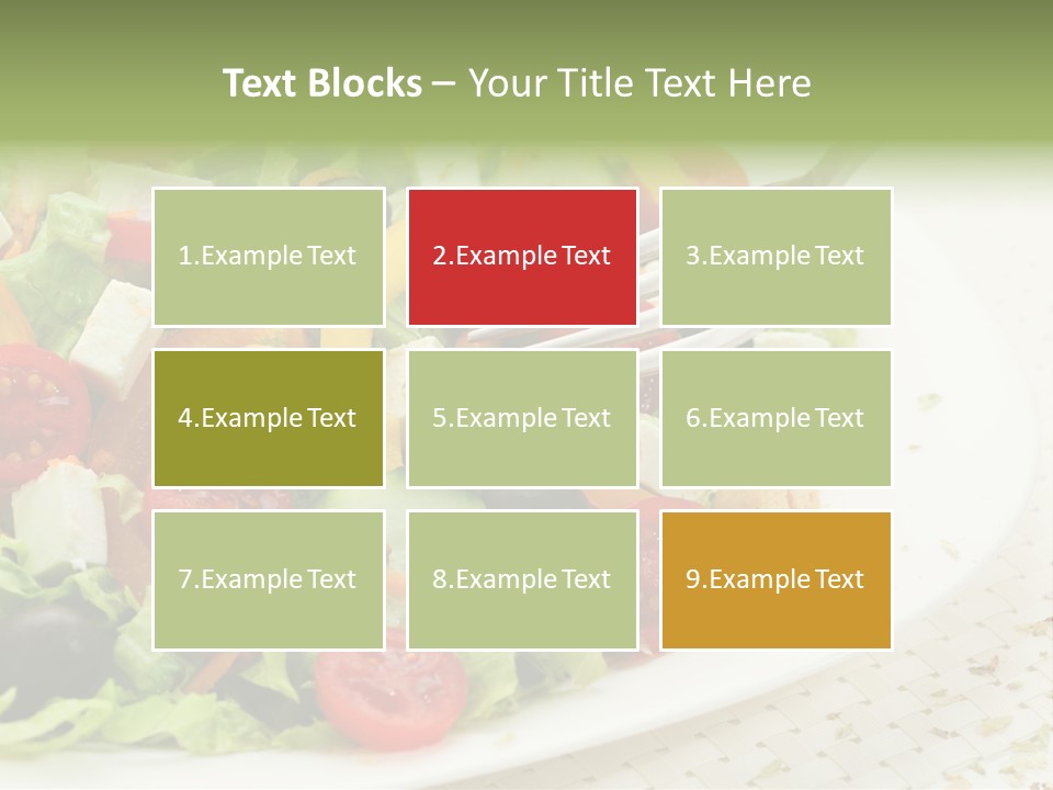 White Eating Lunch PowerPoint Template