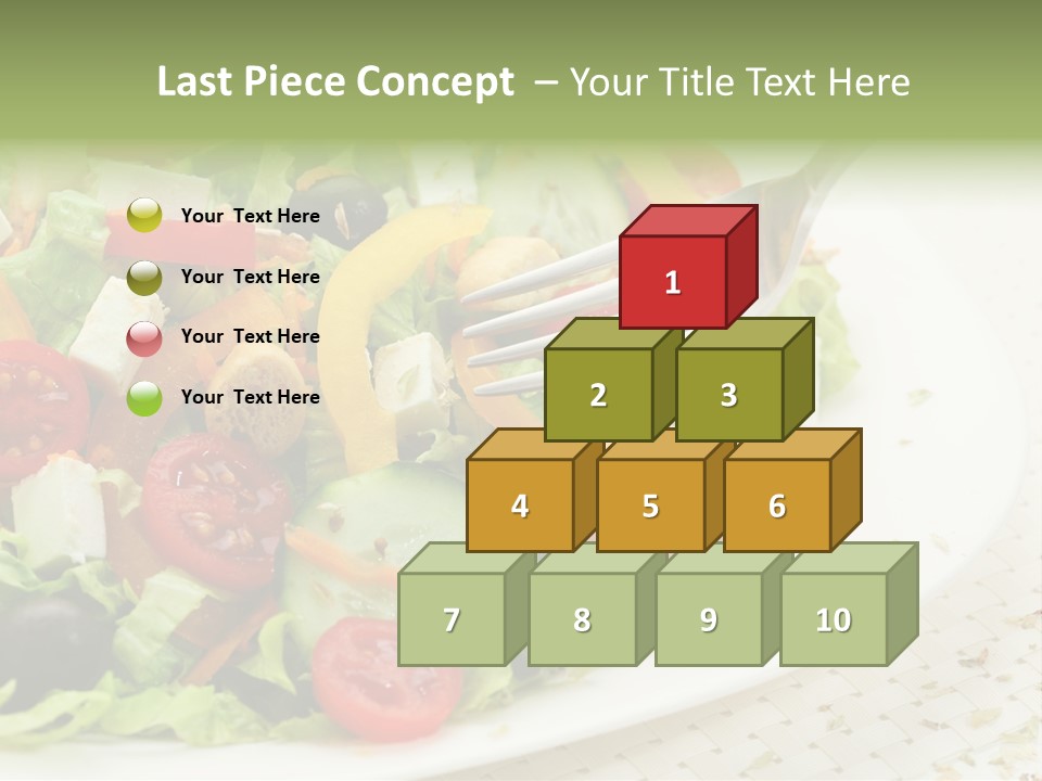 White Eating Lunch PowerPoint Template