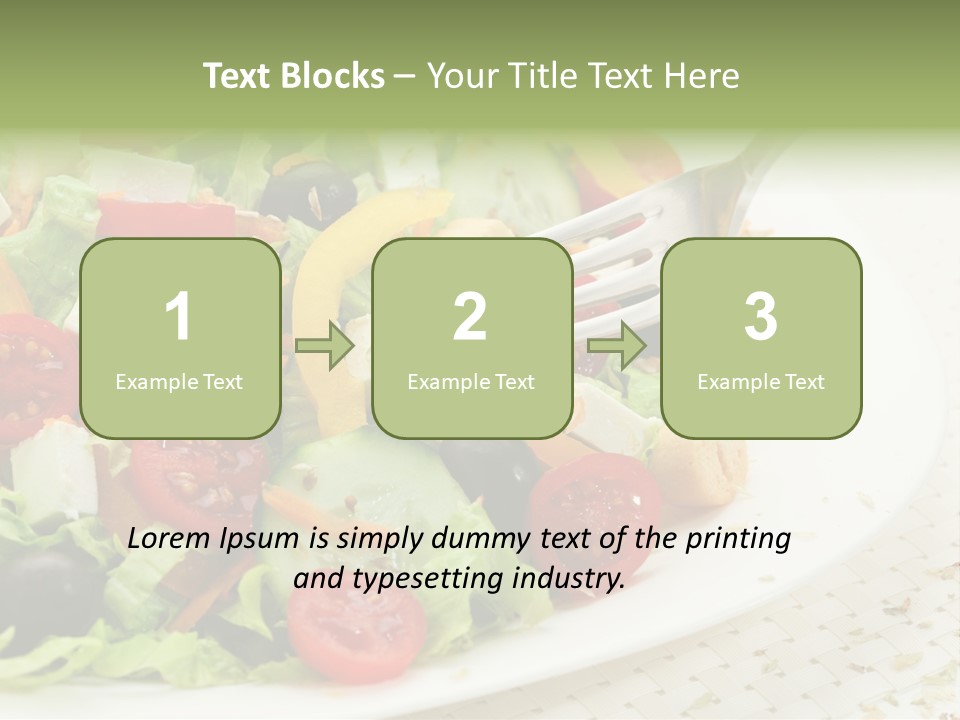 White Eating Lunch PowerPoint Template