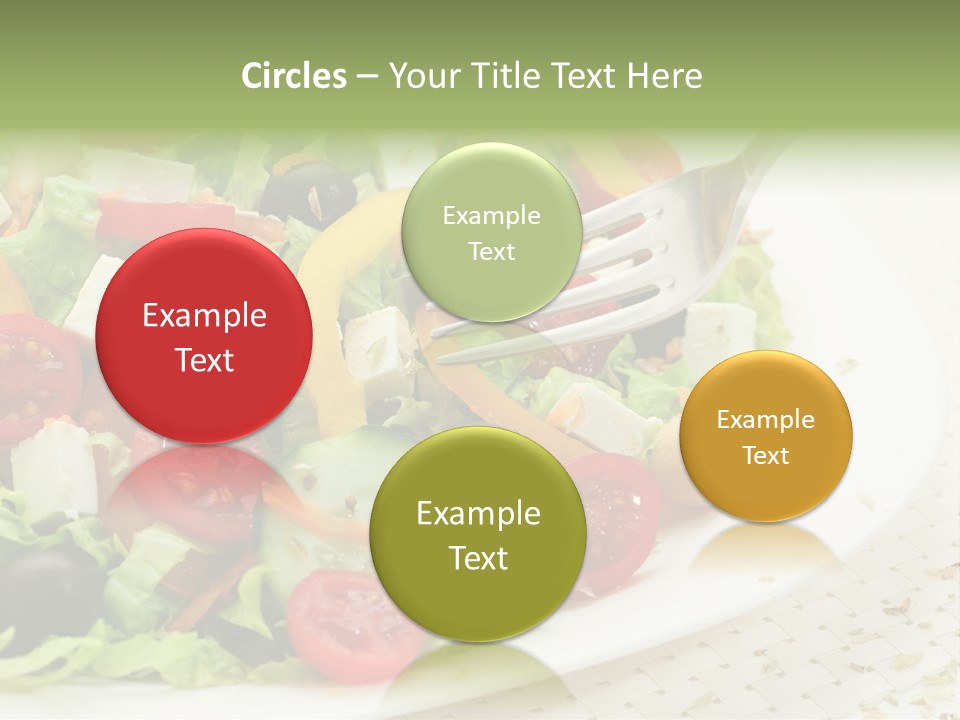 White Eating Lunch PowerPoint Template