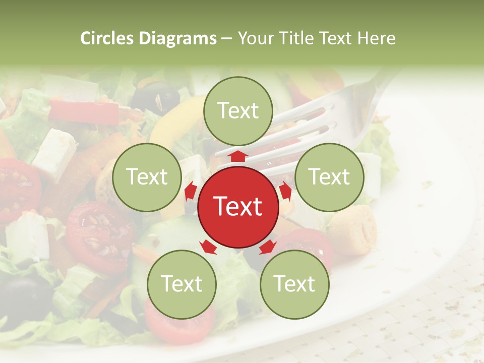 White Eating Lunch PowerPoint Template