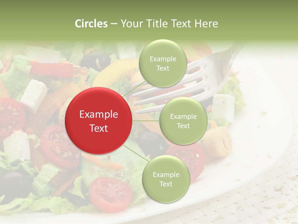 White Eating Lunch PowerPoint Template