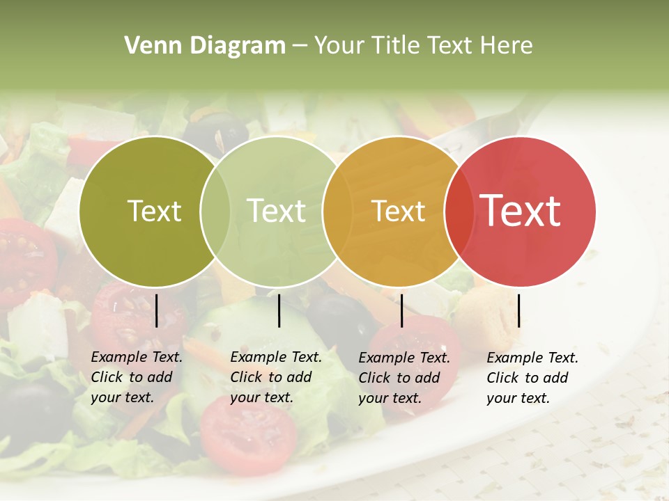White Eating Lunch PowerPoint Template