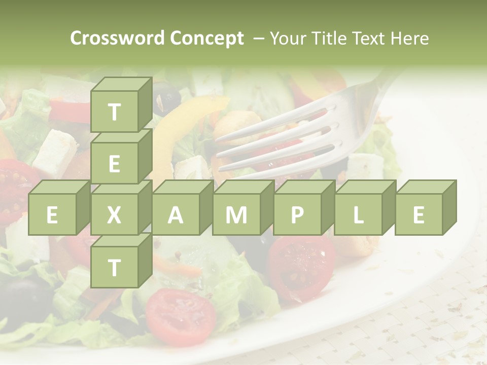 White Eating Lunch PowerPoint Template