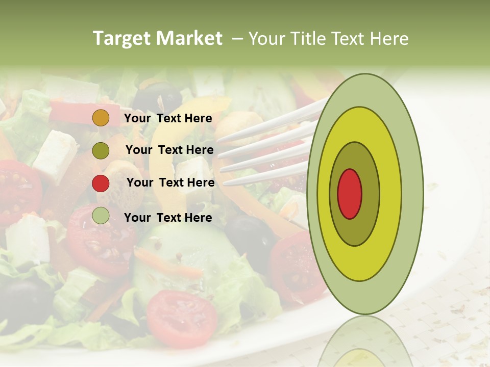 White Eating Lunch PowerPoint Template