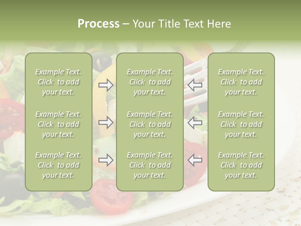White Eating Lunch PowerPoint Template