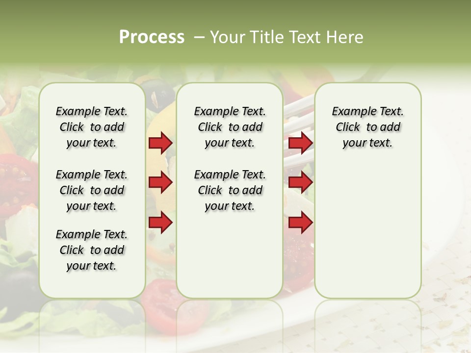 White Eating Lunch PowerPoint Template