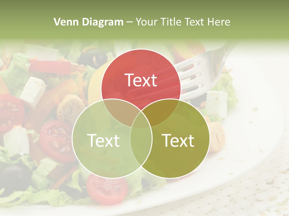 White Eating Lunch PowerPoint Template