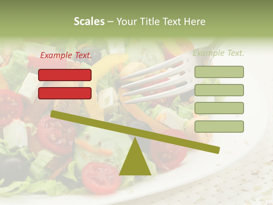 White Eating Lunch PowerPoint Template