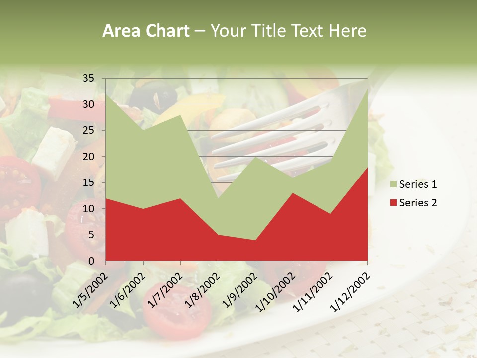 White Eating Lunch PowerPoint Template