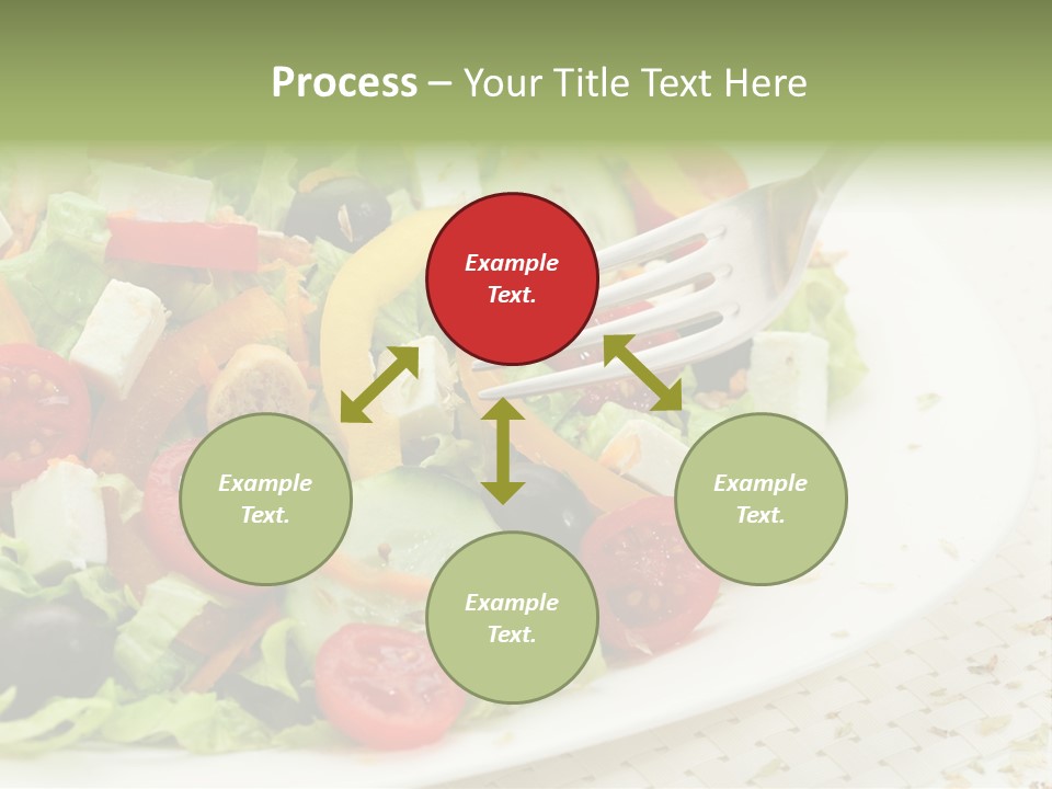 White Eating Lunch PowerPoint Template