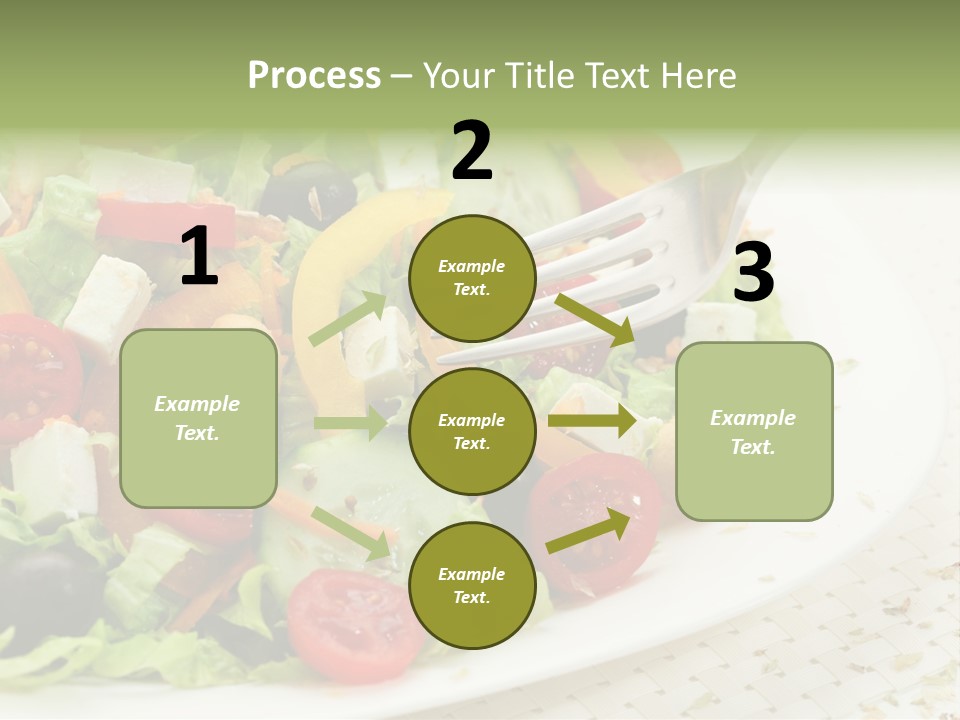 White Eating Lunch PowerPoint Template