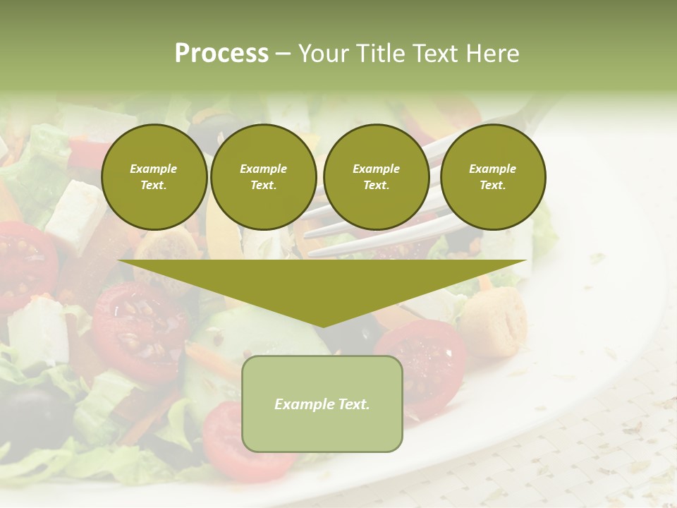 White Eating Lunch PowerPoint Template