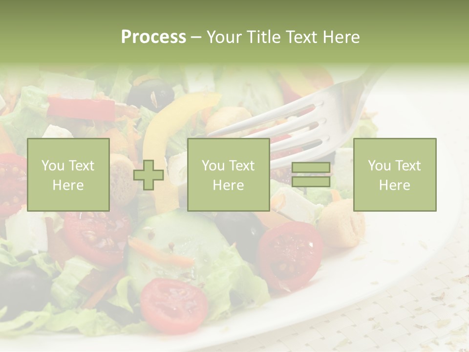 White Eating Lunch PowerPoint Template