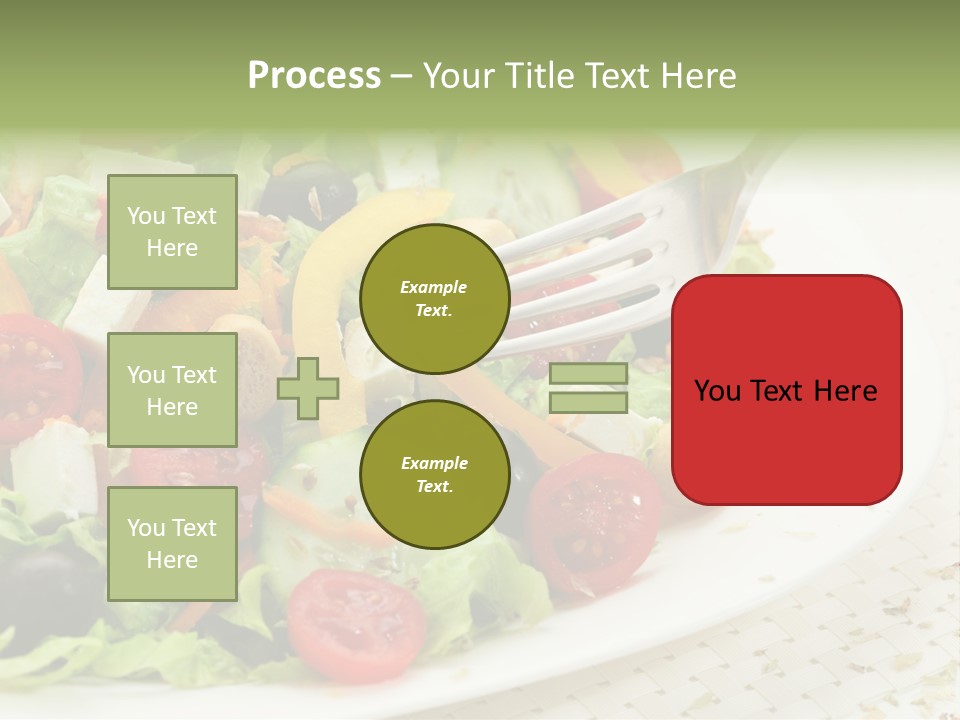 White Eating Lunch PowerPoint Template