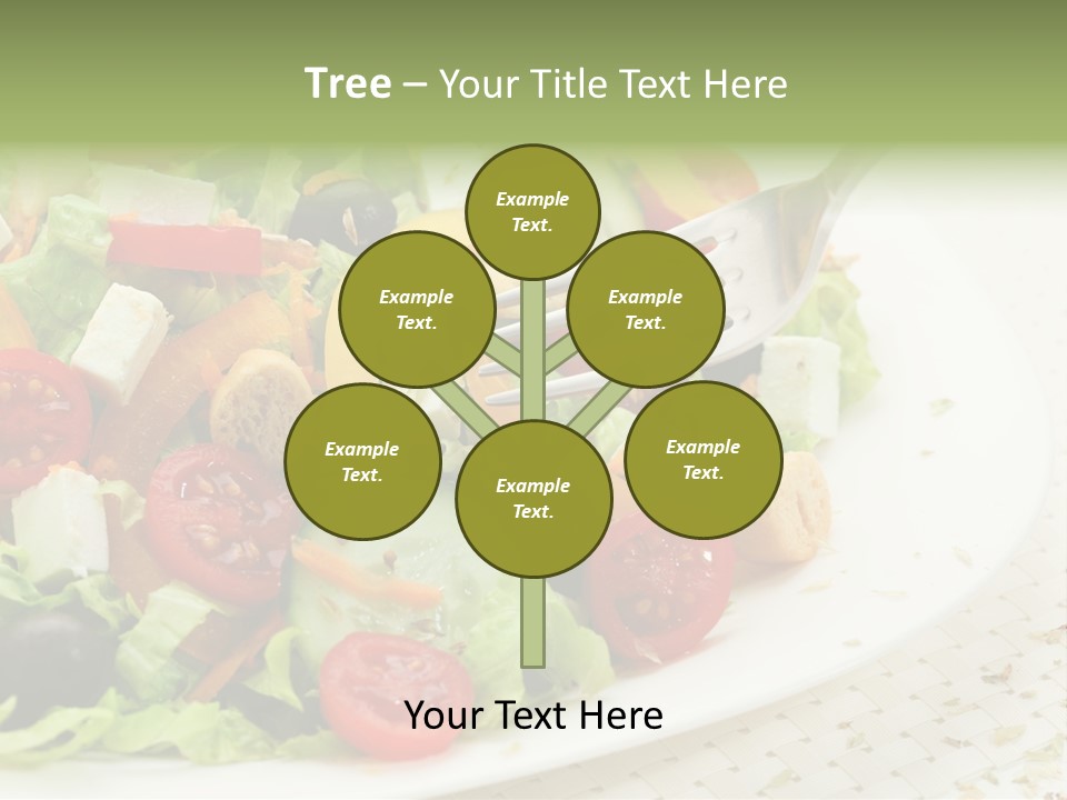 White Eating Lunch PowerPoint Template