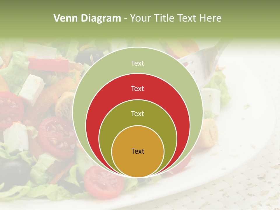 White Eating Lunch PowerPoint Template
