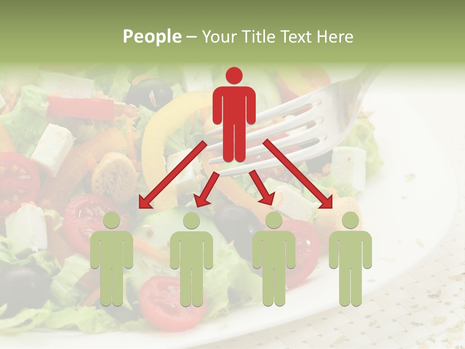 White Eating Lunch PowerPoint Template