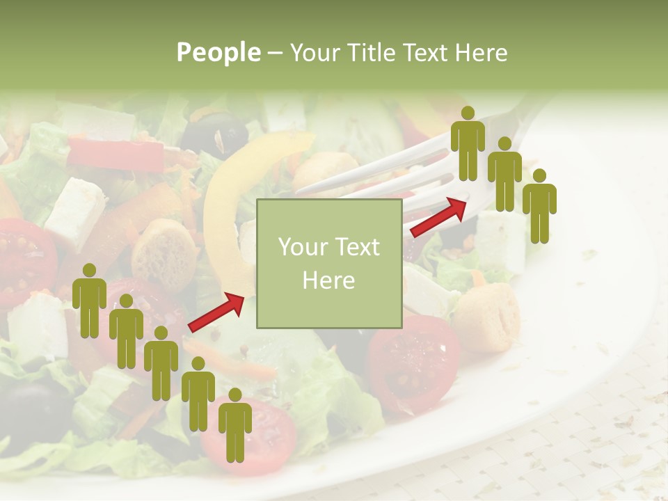 White Eating Lunch PowerPoint Template
