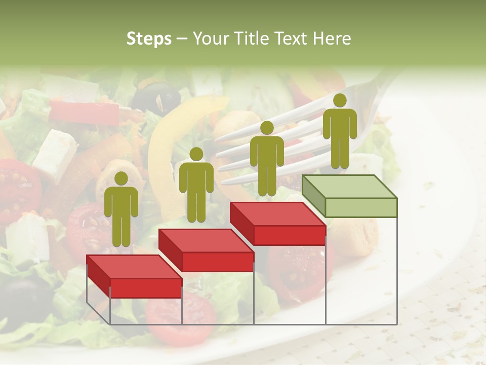 White Eating Lunch PowerPoint Template