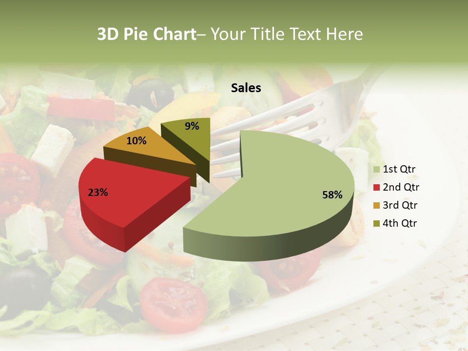 White Eating Lunch PowerPoint Template