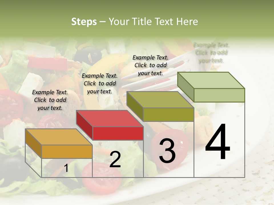 White Eating Lunch PowerPoint Template