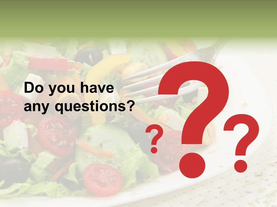 White Eating Lunch PowerPoint Template