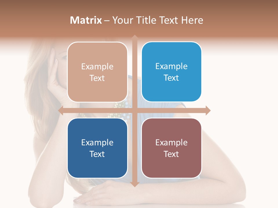 Blonde Model Woman PowerPoint Template