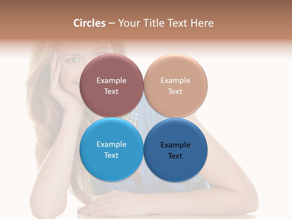 Blonde Model Woman PowerPoint Template