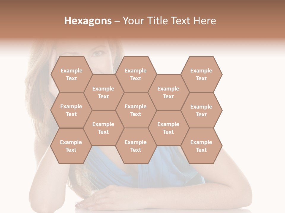 Blonde Model Woman PowerPoint Template