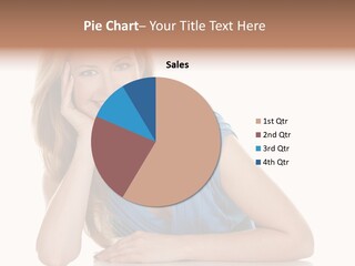 Blonde Model Woman PowerPoint Template