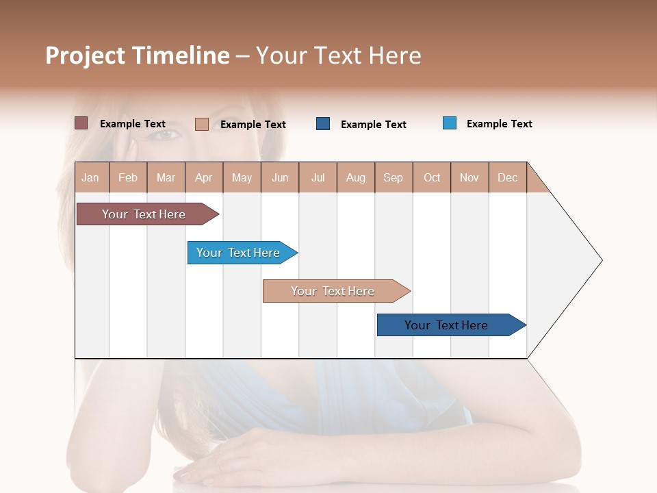 Blonde Model Woman PowerPoint Template