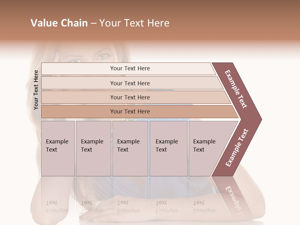 Blonde Model Woman PowerPoint Template