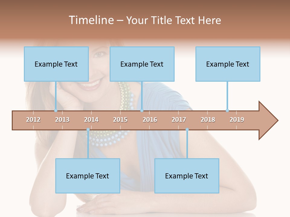 Blonde Model Woman PowerPoint Template