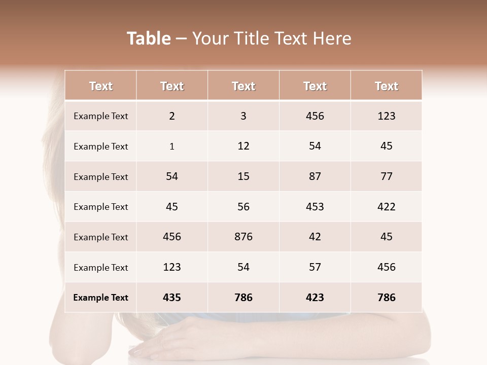 Blonde Model Woman PowerPoint Template