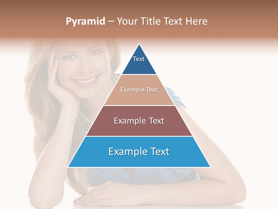 Blonde Model Woman PowerPoint Template