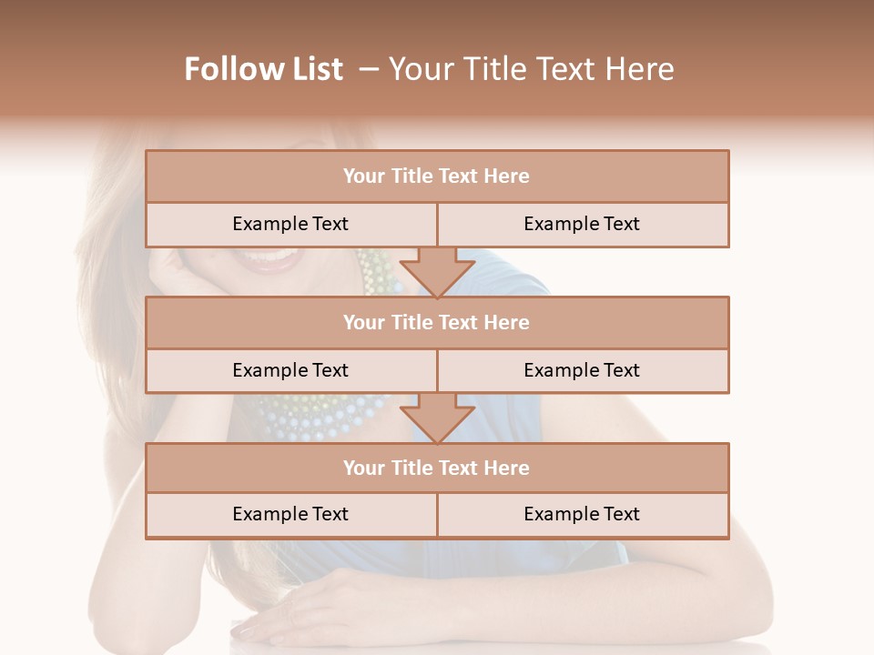 Blonde Model Woman PowerPoint Template