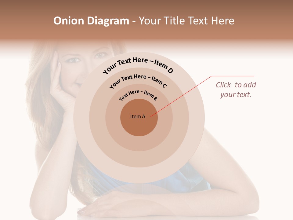 Blonde Model Woman PowerPoint Template