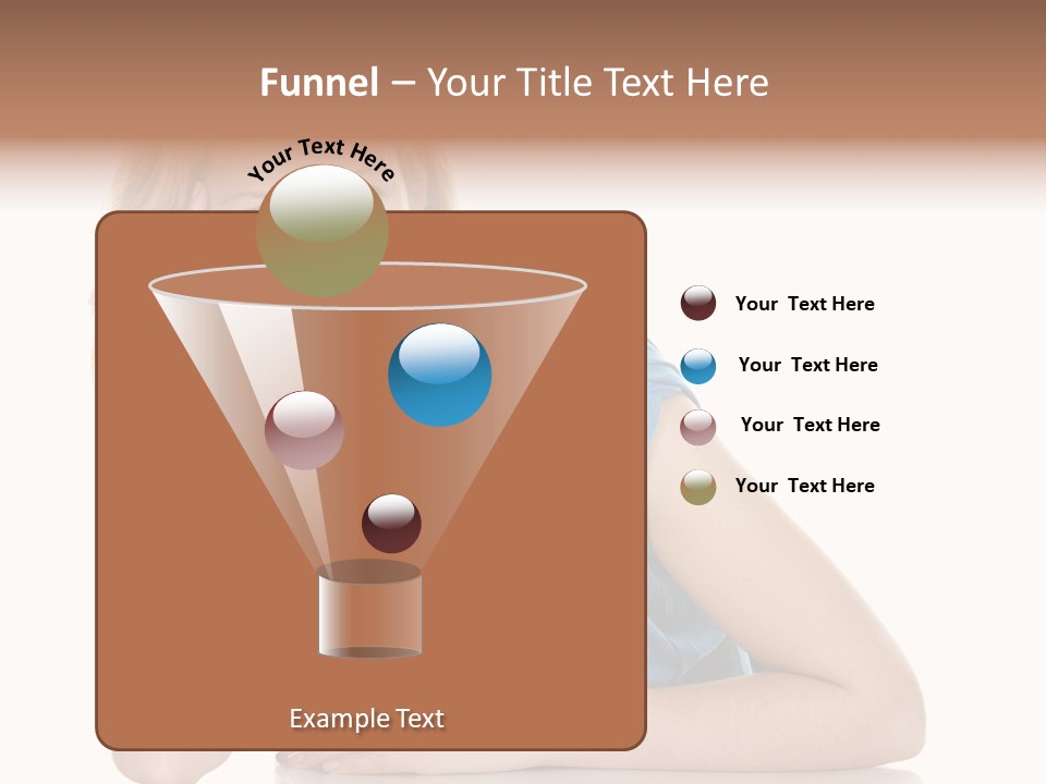 Blonde Model Woman PowerPoint Template