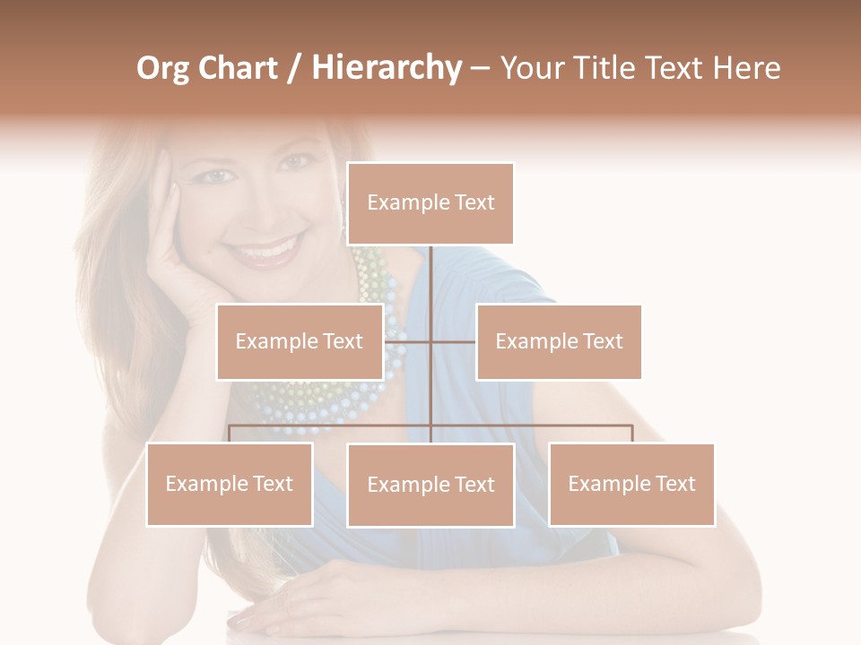 Blonde Model Woman PowerPoint Template