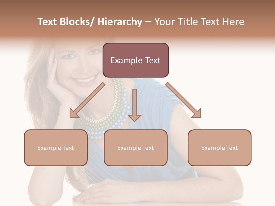 Blonde Model Woman PowerPoint Template