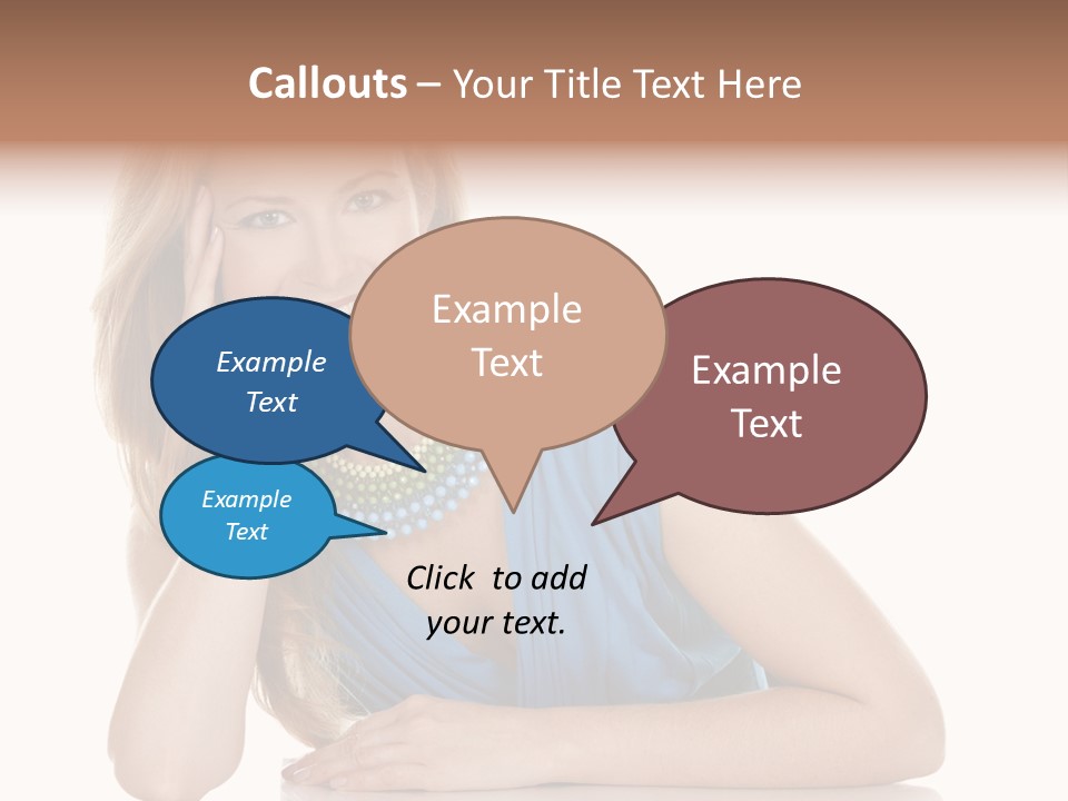 Blonde Model Woman PowerPoint Template