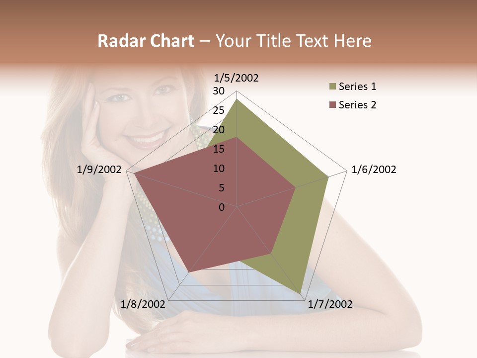 Blonde Model Woman PowerPoint Template