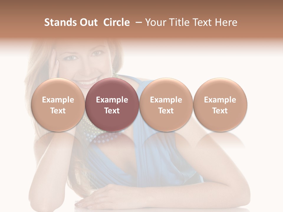 Blonde Model Woman PowerPoint Template