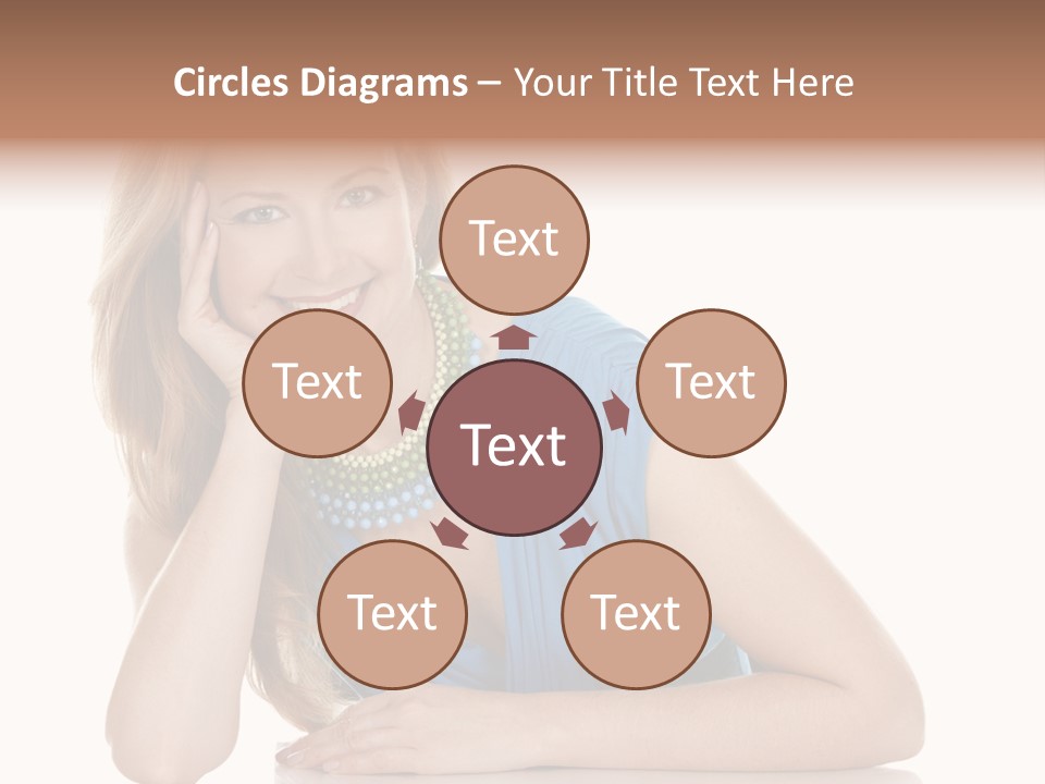 Blonde Model Woman PowerPoint Template