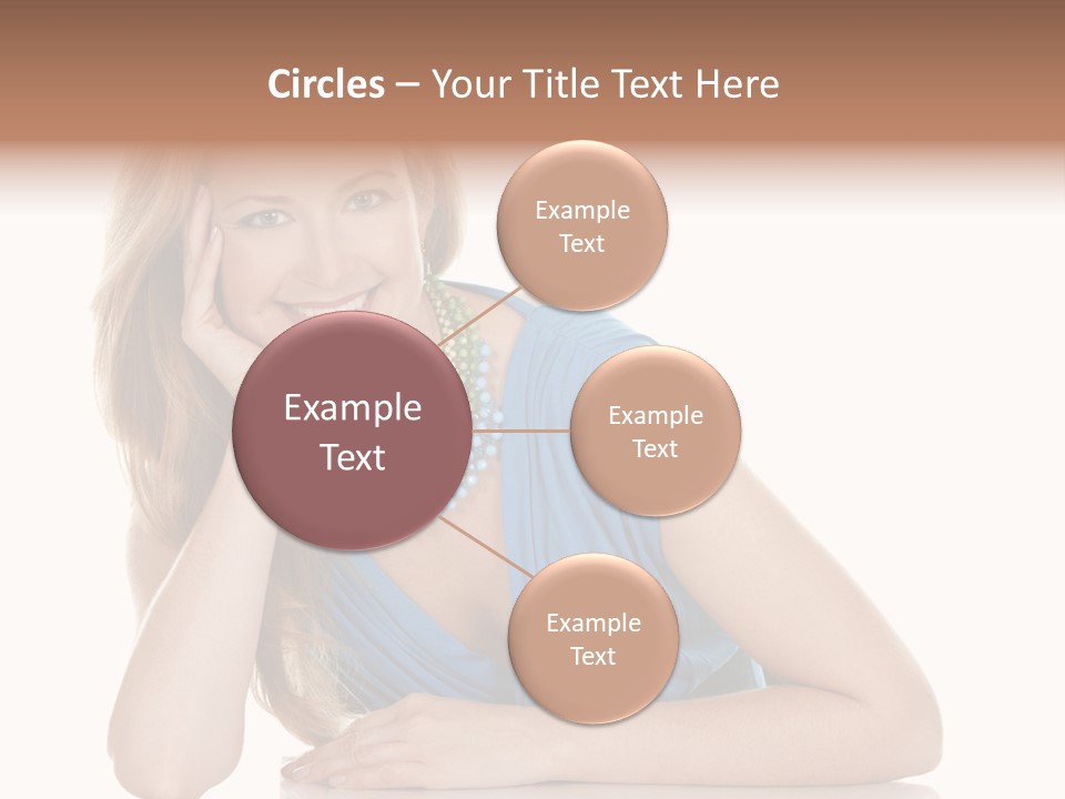 Blonde Model Woman PowerPoint Template