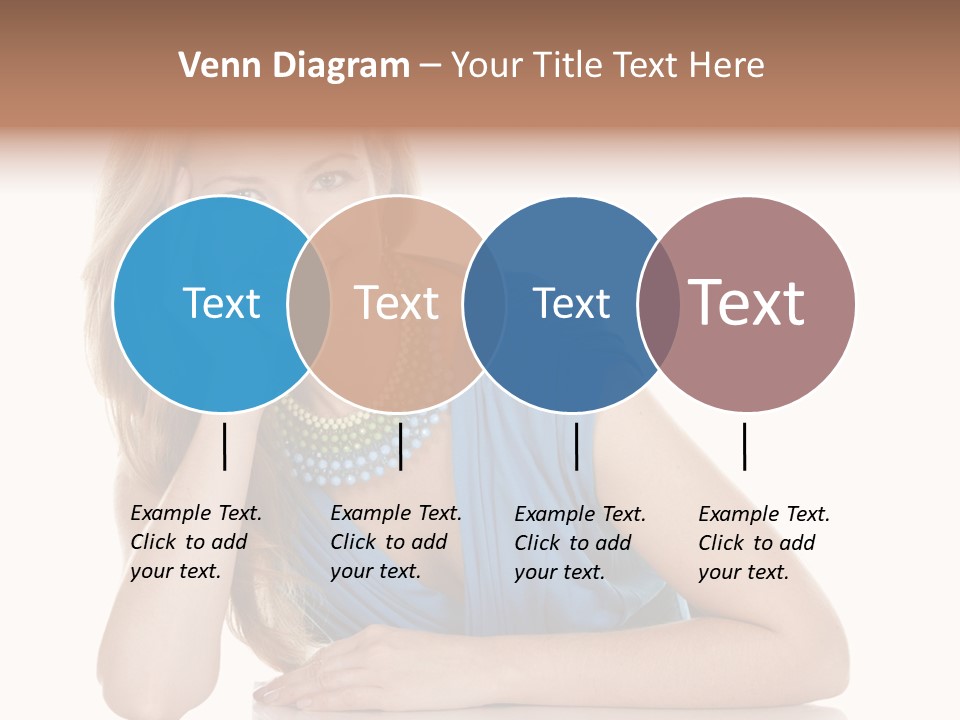 Blonde Model Woman PowerPoint Template