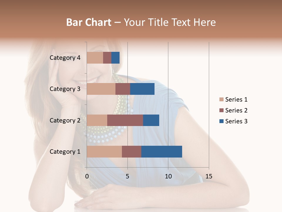 Blonde Model Woman PowerPoint Template