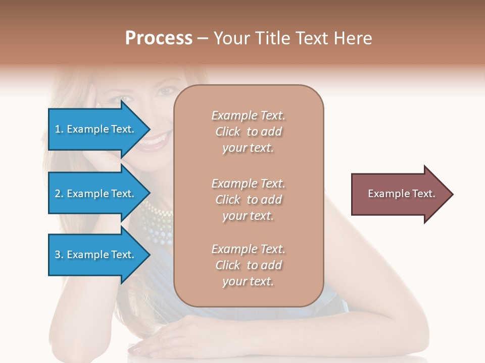 Blonde Model Woman PowerPoint Template